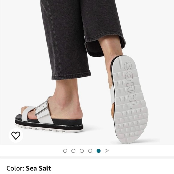 SOREL: 10.5 Women’s Roaming Slide Sandals - Sea Salt - Picture 2 of 12